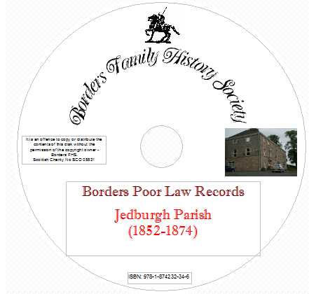 Jedburgh Parish (1852-1874) CD Image
