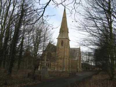 Ayton Parish Church with War Memorial