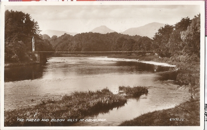  The Tweed and Eildon Hills at Dryburgh 